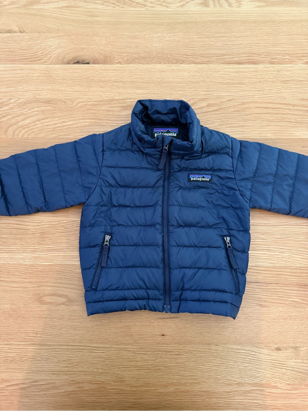 Patagonia Kids Navy Blue Packable Puffer Jacket